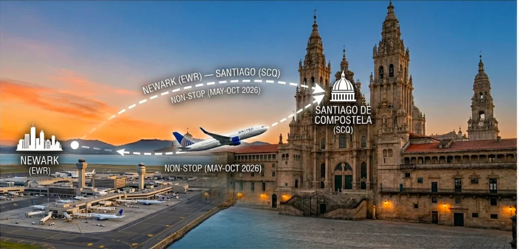 business-class-flights-tickets-newark-to-santiago-de-compostela